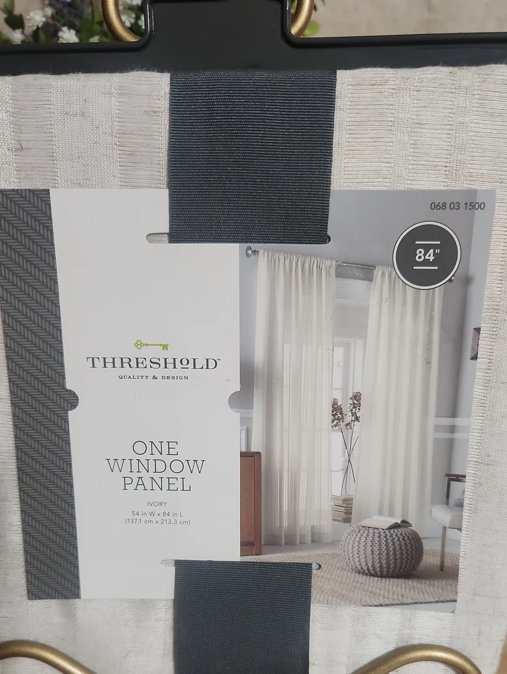 Threshold ONE PANEL ivory Curtain